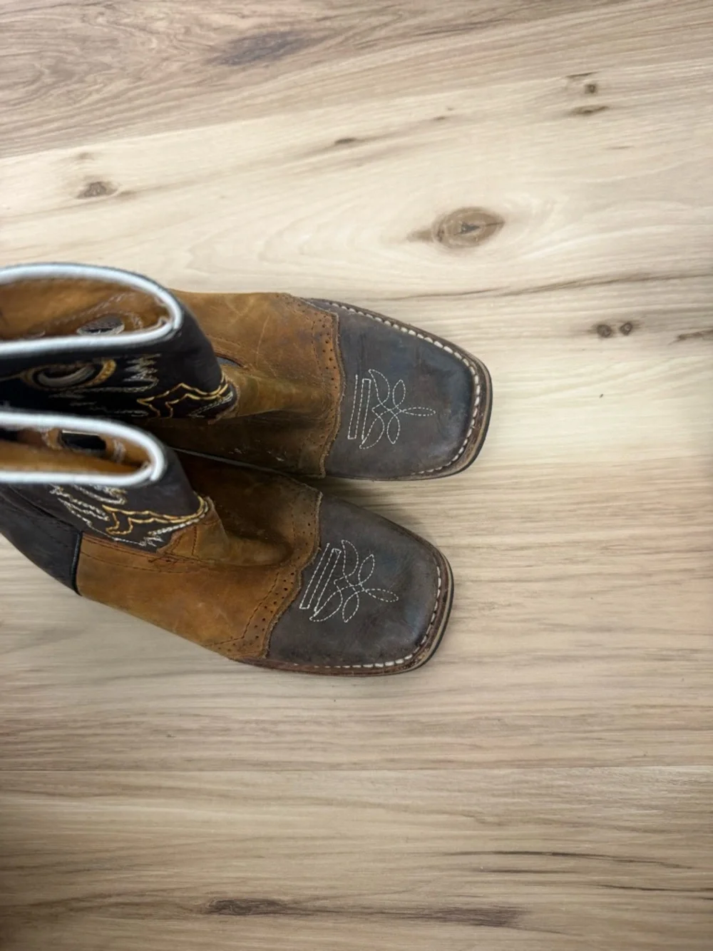 Old Corral Kids Two-Tone Brown Western Boots